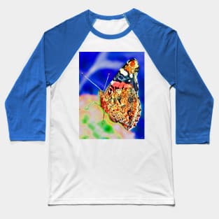 Red Admiral Butterfly Baseball T-Shirt